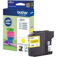 BROTHER Toner LC-221 Fekete (260 oldal) (LC221Y)