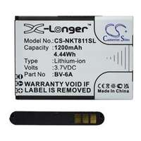 CAMERON SINO Li-Ion akku (3.7V/1200mAh, Nokia BV-6A kompatibilis) FEKETE (CS-NKT811SL)