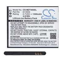 CAMERON SINO Li-Ion akku (3.7V/1300mAh, NAVON G13004 kompatibilis) FEKETE (CS-MZT400SL)