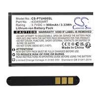 CAMERON SINO Li-Ion akku (3.7V/900mAh, Panasonic 433450ART kompatibilis) FEKETE (CS-PTU400SL)