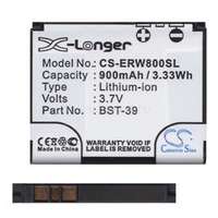CAMERON SINO Li-Ion akku (3.7V/900mAh, Sony Ericsson BST-39 kompatibilis) FEKETE (CS-ERW800SL)