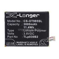 CAMERON SINO Li-Polymer akku (3.8V/3000mAh, Vodafone TLp030B2 kompatibilis) FEKETE (CS-OT985SL)