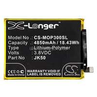 CAMERON SINO Li-Polymer akku (3.8V/4850mAh, Motorola JK50 kompatibilis) FEKETE (CS-MOP300SL)