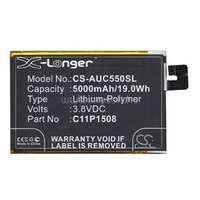 CAMERON SINO Li-Polymer akku (3.8V/5000mAh, Asus C11P1508 kompatibilis) FEKETE (CS-AUC550SL)