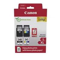 CANON Patron PG-540L BK/ CL-541XL Color Fekete/Színes multipakk (1x11ml/1x15ml) + Fotópapír (5224B013)