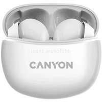 CANYON TWS-5 True Wireless Bluetooth fülhallgató (fehér) (CNS-TWS5W)
