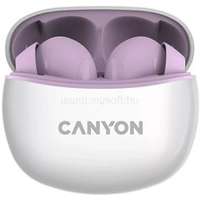 CANYON TWS-5 True Wireless Bluetooth fülhallgató (lila-fehér) (CNS-TWS5PU)