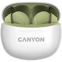 CANYON TWS-5 True Wireless Bluetooth fülhallgató (zöld-fehér) (CNS-TWS5GR)