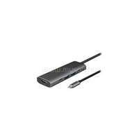 CHIEFTEC USB HUB 5-in-1, USB-C, 2xUSB-A, USB-C, HDMI, 80W USB-C Töltő port, fekete (DSC-502)