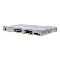 CISCO CBS350-24P-4G 24x GbE PoE+ LAN 4x SFP port L3 menedzselhető PoE+ switch (CBS350-24P-4G-EU)