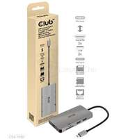 CLUB3D USB Type C 8in1 (2xHDMI, 2xUSB A, RJ45, SD/microSD, USB Type-C) HUB (CSV-1593)