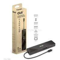 CLUB3D USB3.2 Gen2 Type-C, 6-in-1 Dual Displays Portable Dock with USB Type-C Video 4K60Hz (CSV-1584)