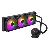 COOLER MASTER MASTERLIQUID 360L CORE ARGB CPU vízhűtés) 3 Ventilátoros, LGA1700 támogatással, fekete (MLW-D36M-A18PZ-R1)