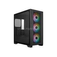 COOLER MASTER Elite 301 fekete (táp nélküli) ablakos mATX ház + hyper 212 CPU hűtő + MWE Gold 650 V3 650W 80+ Gold tápegység (E301-KGNN65-SA0)