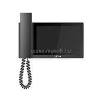 DAHUA IP video kaputelefon - VTH5421E-H (beltéri egység, 7" touch screen, riasztó 6 be/1ki, RS485, SD, I/O, PoE, fekete) (VTH5421E-H)
