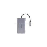 DAHUA Kábel Átalakító - TC39 (USB-C - HDMI 4K@30Hz + VGA FHD@30Hz + 3xUSB3.0 + RJ45 Gigabit + SD + PD) (TC39)