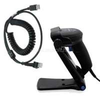 DATALOGIC QuickScan QW2520, 2D VGA Imager, USB Interface, Black (Kit includes Scanner, USB coiled Cable 90A052285 and Stand STD-QW25-BK) (QW2520-BKK11S)