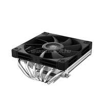 DEEPCOOL AN600 CPU Cooler (Low profile, 24,4 dB; max, 70,50 m3/h; 4pin csatlakozó, 6 db heatpipe, 12cm, PWM) (DEEPCOOL_R-AN600-BKNNMN-G)