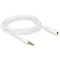 DELOCK 84483 iPhone sztereo Jack 3.5mm apa/anya 4 pin 3m kábel (DL84483)