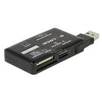 DELOCK 91758 CF/SD/Micro SD/MS/M2/xD memóriakártyákhoz USB 3.2 kártyaolvasó (DL91758)