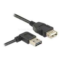 DELOCK EASY-USB toldó kábel, 1m, EASY-USB2.0 "A" jobbra/balra 90 -s dugó és USB2.0 "A" aljzat (DL83551)