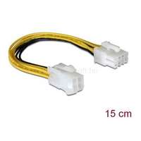 DELOCK Kábel - 82405 (Alaplapi átalakító kábel, 8 tűs EPS -> 4 tűs ATX/P4, 15cm) (DL82405)