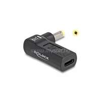 DELOCK Laptop töltőkábel adapter USB Type-C anya - HP 4,8 x 1,7 mm apa 90 fokban hajlított (DL60006)
