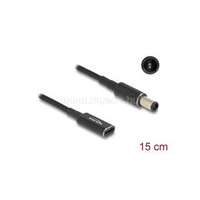 DELOCK Laptop töltőkábel adapterkábel USB Type-C anya - HP 7,4 x 5,0 mm apa ott 15 cm (DL60032)