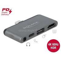 DELOCK Mini-dokkoló állomás iPad Pro készülékekhez 4K 60 Hz-en (DL87751)
