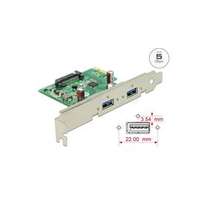 DELOCK PCI-E Bővítőkártya > 2x USB 3.0 (DL89391)
