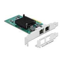 DELOCK PCI-E x4 Vezetékes hálózati Adapter, 2x Gigabit LAN i82576 (DL89021)