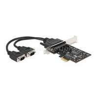 DELOCK PCI Express Kártya > 2 x RS-422/485 soros csatlakozó 15 kV ESD védelemmel (DL90048)