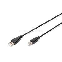 DIGITUS High Speed 2.0 USB type-B - USB type A fekete kábel 1,8m (DIGITUS_AK-300102-018-S)