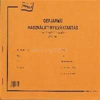 EGYEB BELFOLDI A.T.M-13/UJ A4 25lapos fekvő "Gépjármű használati nyilvántartás" nyomtatvány (EGYEB_BELFOLDI_A.T.M-13/UJ)