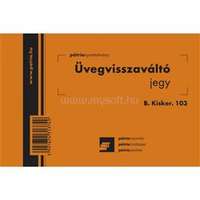 EGYEB BELFOLDI B.KISKER.103 105x70mm 100lapos "Üvegvisszaváltó jegy" nyomtatvány (EGYEB_BELFOLDI_B.KISKER.103)