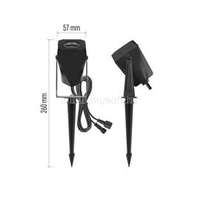 EMOS GoSmart 1 darabos, 1,5 W, RGBIC dimmelhető, WiFi kültéri LED spotlámpa, bővítő készlet (EMOS_ZIW191R)