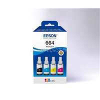 EPSON 664 Eredeti fekete/cián/bíbor/sárga multipakk tintatartályok (4x70 ml) (C13T66464A)