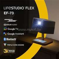 EPSON Projektor - Lifestudio Flex - EF-73 Éjfekete (3LCD, 4K Pro-UHD, 16:9, 1000 AL, 5000000:1, HDMI/USB/WiFi/Bluetooth) (V11HC16840) 5 év garanciával