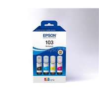 EPSON 103 Eredeti fekete/cián/bíbor/sárga EcoTank multipakk tintatartályok (4x65ml) (C13T00S64A)