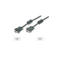 EQUIP Kábel - 118812 (VGA kábel, HD15, ferrit gyűrűvel, duplán árnyékolt, apa/apa, 5m) (EQUIP_118812)
