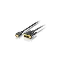 EQUIP Kábel - 119322 (HDMI-DVI(18+1) kábel, aranyozott, 2m) (EQUIP_119322)