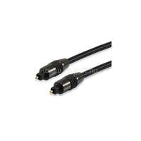 EQUIP kábel - 147922 (Toslink(optikai), SPDIF, apa/apa, aranyozott csatlakozó, fekete, 3m) (EQUIP_147922)