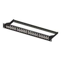 EQUIP Keystone Patch Panel - 769248 (24 Slim port, Cat6, 1U, árnyékolatlan, fekete) (EQUIP_769248)