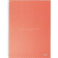 ESSELTE ColourBreeze A4 vonalas korall spirálfüzet (ESSELTE_628483)