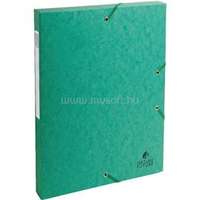 EXACOMPTA A4 2,5cm zöld prespán karton gumisbox (P2070-0187)