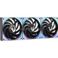 FORMULA 3 db Air Bridge Plus BK 12cm rendszerhűtő ventilátor (1-27,2dB, max. 63,2 m3/h, 4pin csatlakozó, hydro bearing, ARGB) (AIR_BRIDGE_PLUS_BK)