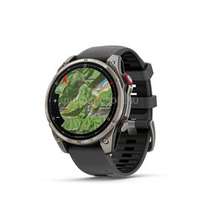 GARMIN fenix 8 Pro 47mm AMOLED Sapphire Titanium okosóra grafit/fekete szilikon szíjjal (010-03198-11)