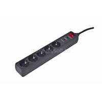 GEMBIRD ENERGENIE SPG5-C-10 Surge protector 5 sockets Schuko 3m black (SPG5-C-10)
