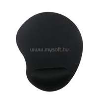 GEMBIRD MP-ERGO-01 mouse pad with soft wrist support (fekete) (MP-ERGO-01)