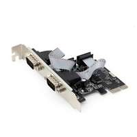 GEMBIRD SPC-22 2 serial port PCI-Express add-on card, with extra low-profile bra (SPC-22)
